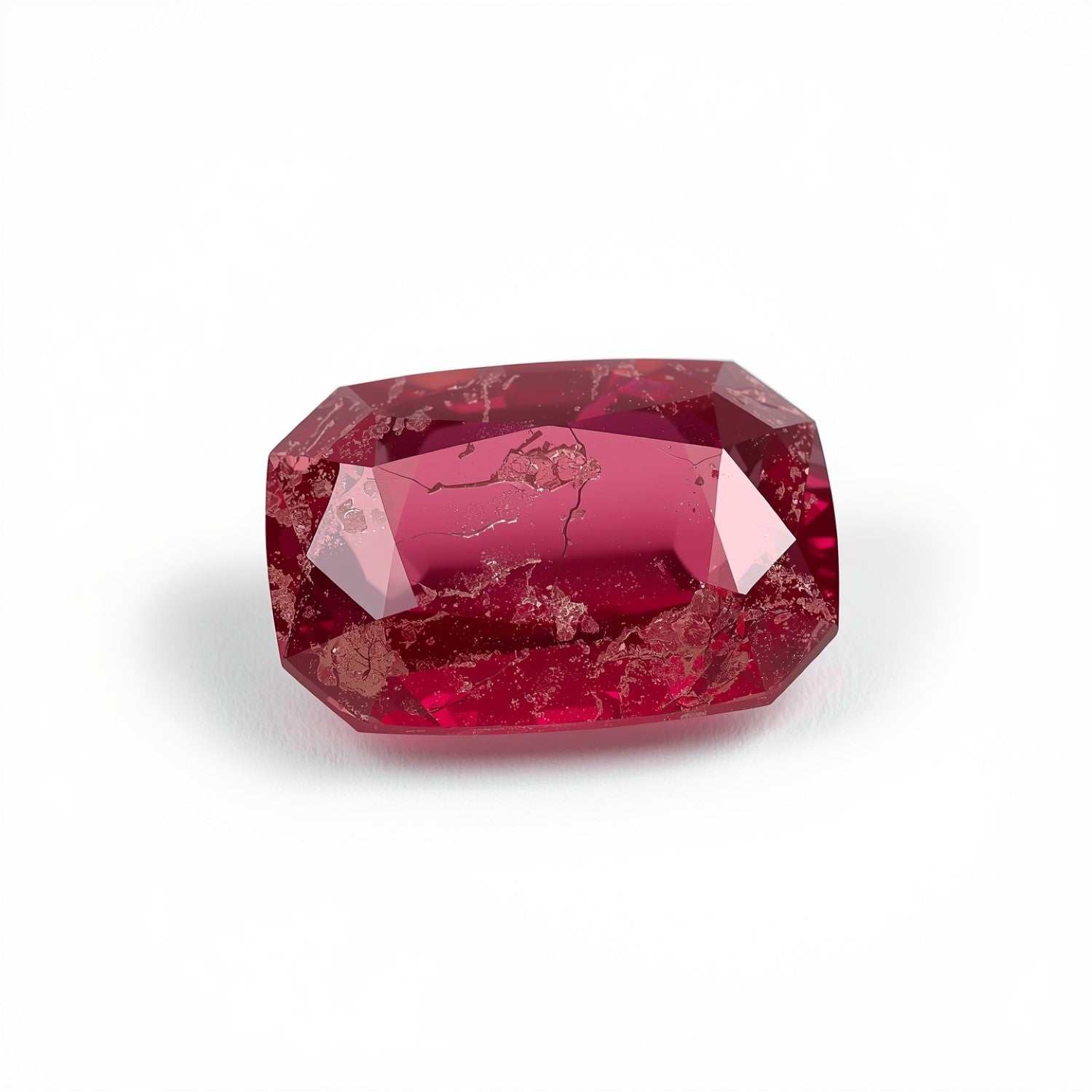 Red Jade 1PC Tiny 3x6 MM Baguette Faceted Red Sparkling Semi Precious Loose Gemstone