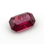 Red Jade 1PC Small 5x10 MM Baguette Faceted Red Splendid Semi Precious Gems