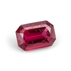 Red Jade 1PC Medium 7x14 MM Baguette Faceted Red Lustrous Semi Precious Loose Gemstone