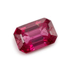 Red Jade 1PC Large 8x16 MM Baguette Faceted Red Shine Semi Precious Loose Gemstones