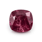 Red Jade 1PC Large 10x10 MM Cushion Faceted Red Shine Semi Precious Loose Gemstones