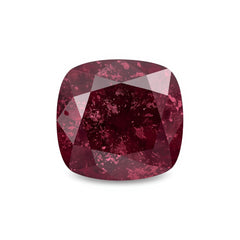 Red Jade 1PC Large 12x12 MM Cushion Faceted Red High-Quality Semi Precious Loose Gems