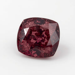 Red Jade 1PC Chunky 13x13 MM Cushion Faceted Red Natural Semi Precious Loose Gemstone