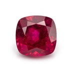 Red Jade 1PC Chunky 13x13 MM Cushion Faceted Red Natural Semi Precious Loose Gemstone