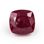 Red Jade 1PC Chunky 16x16 MM Cushion Faceted Red Pure Semi Precious Loose Gems