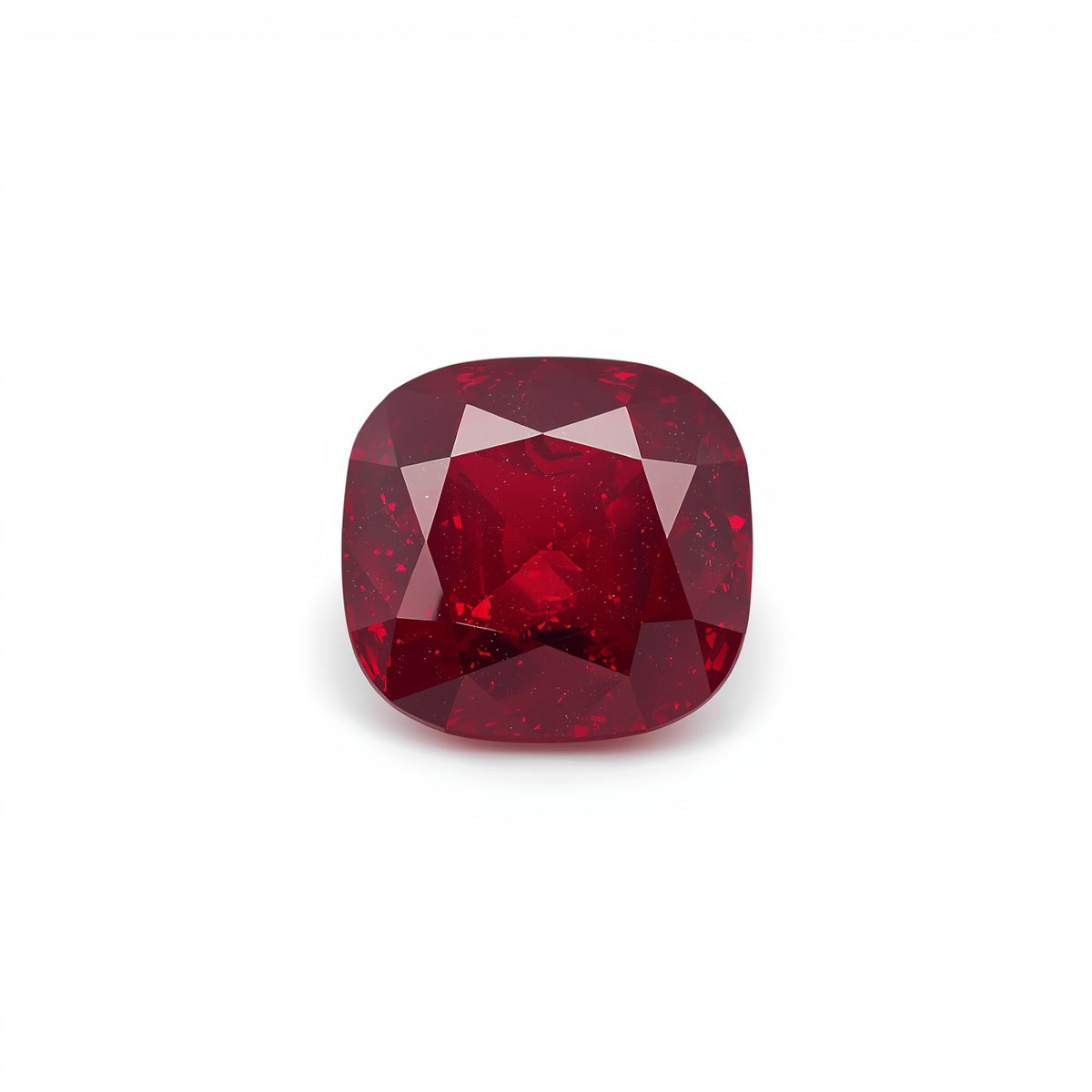 Red Jade 10PC Tiny 4x4 MM Cushion Faceted Red Brilliant Semi Precious Loose Gems