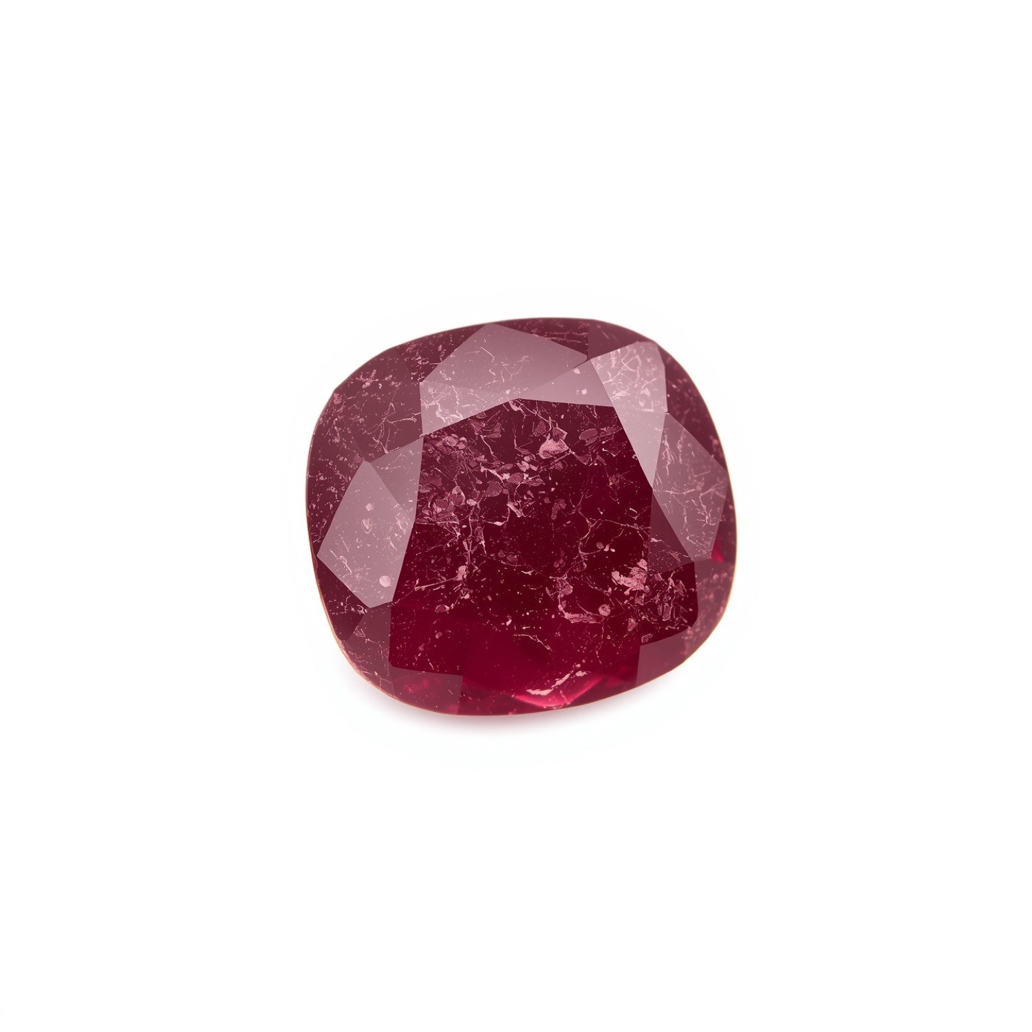 Red Jade 10PC Tiny 4x4 MM Cushion Faceted Red Brilliant Semi Precious Loose Gems