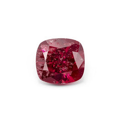 Red Jade 1PC Tiny 5x5 MM Cushion Faceted Red Sparkling Semi Precious Loose Gemstone