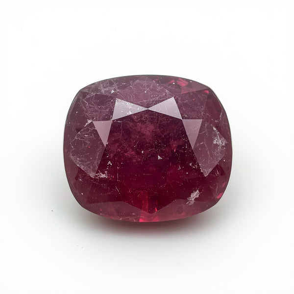 Red Jade 1PC Small 7x7 MM Cushion Faceted Red Splendid Semi Precious Gems