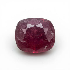 Red Jade 1PC Small 7x7 MM Cushion Faceted Red Splendid Semi Precious Gems