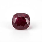 Red Jade 1PC Small 8x8 MM Cushion Faceted Red Luster Semi Precious Loose Gems