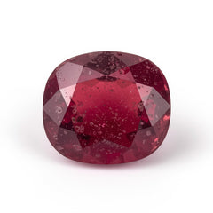 Red Jade 1PC Medium 9x9 MM Cushion Faceted Red Lustrous Semi Precious Loose Gemstone