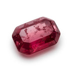 Red Jade 1PC Large 10x12 MM Emerald Faceted Red Fine Semi Precious Loose Gemstone