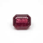 Red Jade 1PC Small 6x8 MM Emerald Faceted Red Brilliant Semi Precious Loose Gemstones