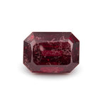 Red Jade 1PC Small 7x9 MM Emerald Faceted Red Polished Semi Precious Loose Gems