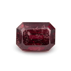 Red Jade 1PC Small 7x9 MM Emerald Faceted Red Polished Semi Precious Loose Gems