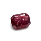 Red Jade 1PC Medium 8x10 MM Emerald Faceted Red Luster Semi Precious Loose Gemstones