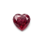 Red Jade 10PC Tiny 3x3 MM Heart Faceted Red Fiery Semi Precious Gems