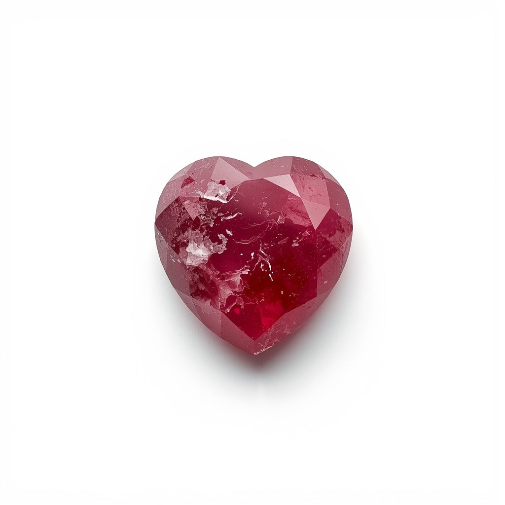 Red Jade 10PC Tiny 4x4 MM Heart Faceted Red Brilliant Semi Precious Loose Gems
