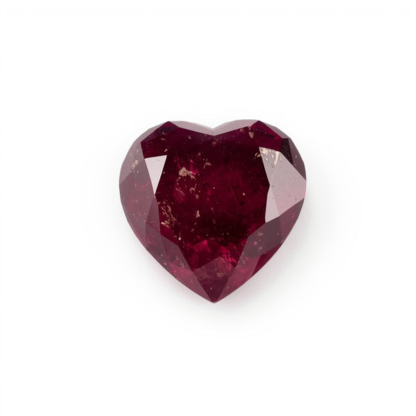 Red Jade 10PC Tiny 4x4 MM Heart Faceted Red Brilliant Semi Precious Loose Gems