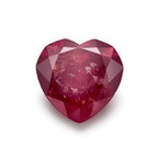 Red Jade 10PC Tiny 5x5 MM Heart Faceted Red Sparkling Semi Precious Loose Gemstone