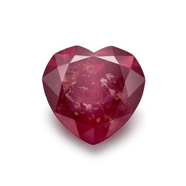 Red Jade 10PC Tiny 5x5 MM Heart Faceted Red Sparkling Semi Precious Loose Gemstone