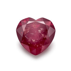 Red Jade 10PC Tiny 5x5 MM Heart Faceted Red Sparkling Semi Precious Loose Gemstone