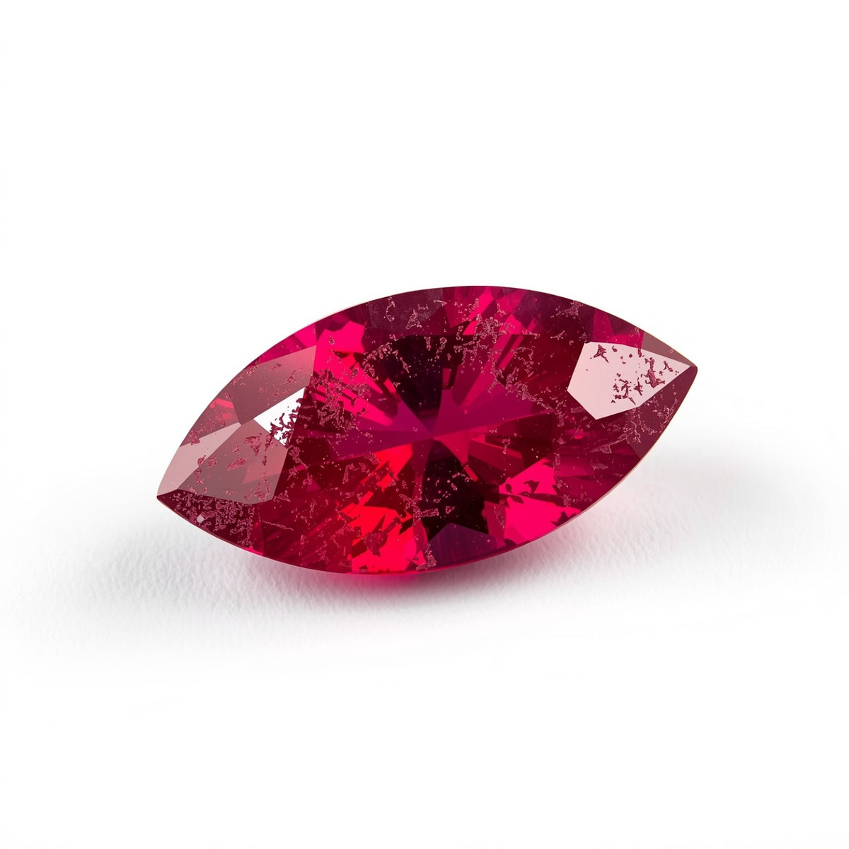 Red Jade 1PC Tiny 4x8 MM Marquise Faceted Red Genuine Semi Precious Loose Gems