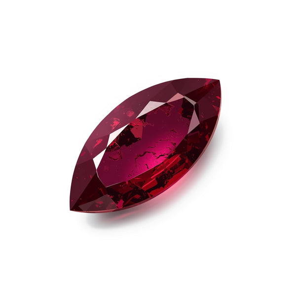 Red Jade 1PC Tiny 4x8 MM Marquise Faceted Red Genuine Semi Precious Loose Gems