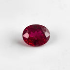 Red Jade 10PC Tiny 4x6 MM Oval Faceted Red Brilliant Semi Precious Loose Gems