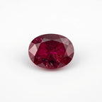 Red Jade 10PC Tiny 4x6 MM Oval Faceted Red Brilliant Semi Precious Loose Gems