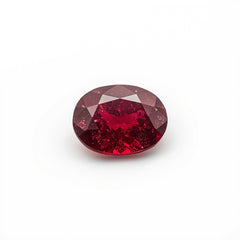 Red Jade 1PC Small 6x9 MM Oval Faceted Red Splendid Semi Precious Gems