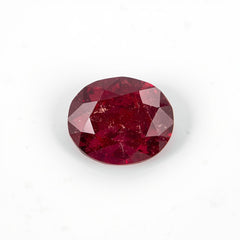 Red Jade 1PC Large 8x12 MM Oval Faceted Red High-Quality Semi Precious Loose Gems