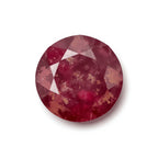 Red Jade 1PC Large 11x11 MM Round Faceted Red Fine Semi Precious Gems
