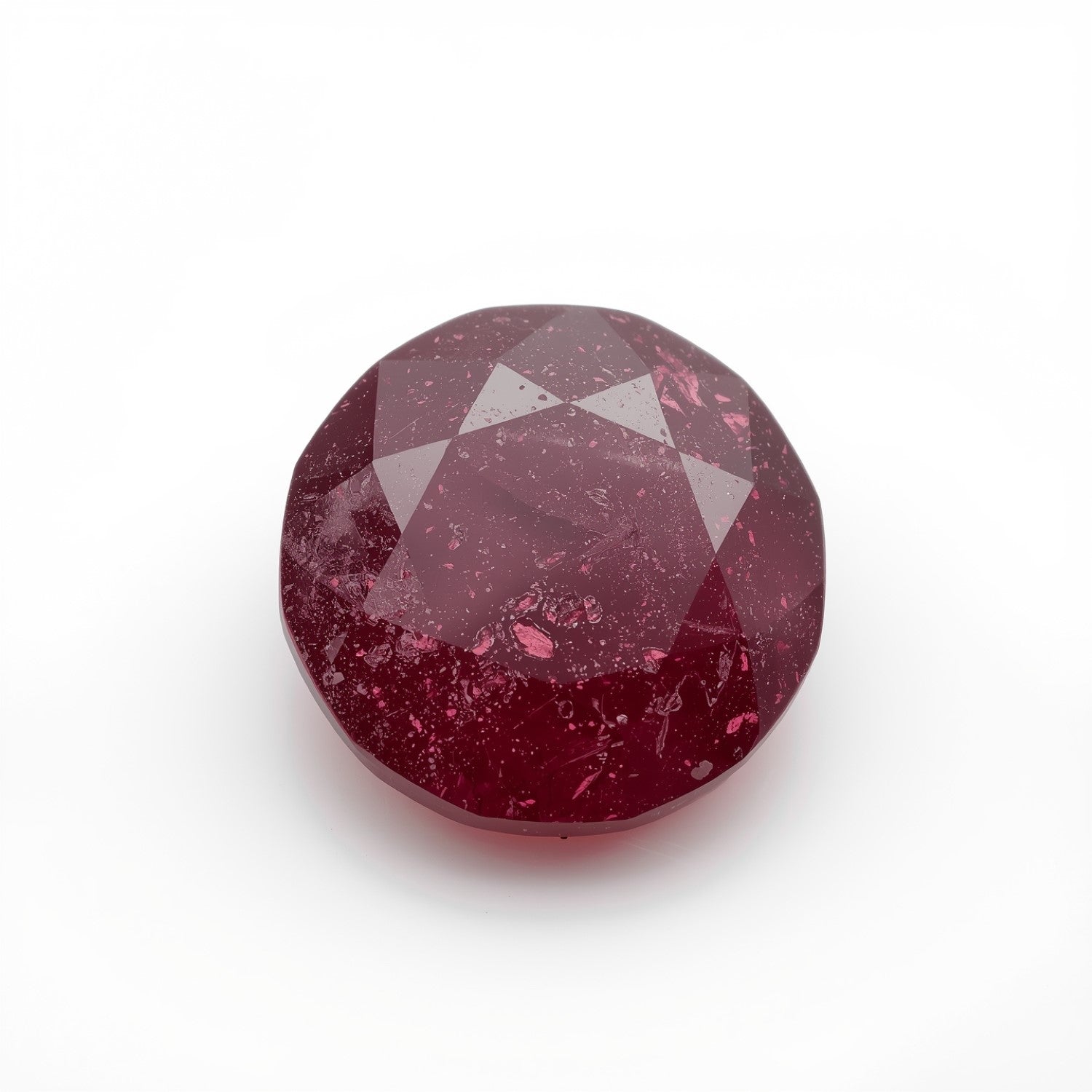 Red Jade 1PC Large 12x12 MM Round Faceted Red High-Quality Semi Precious Loose Gems