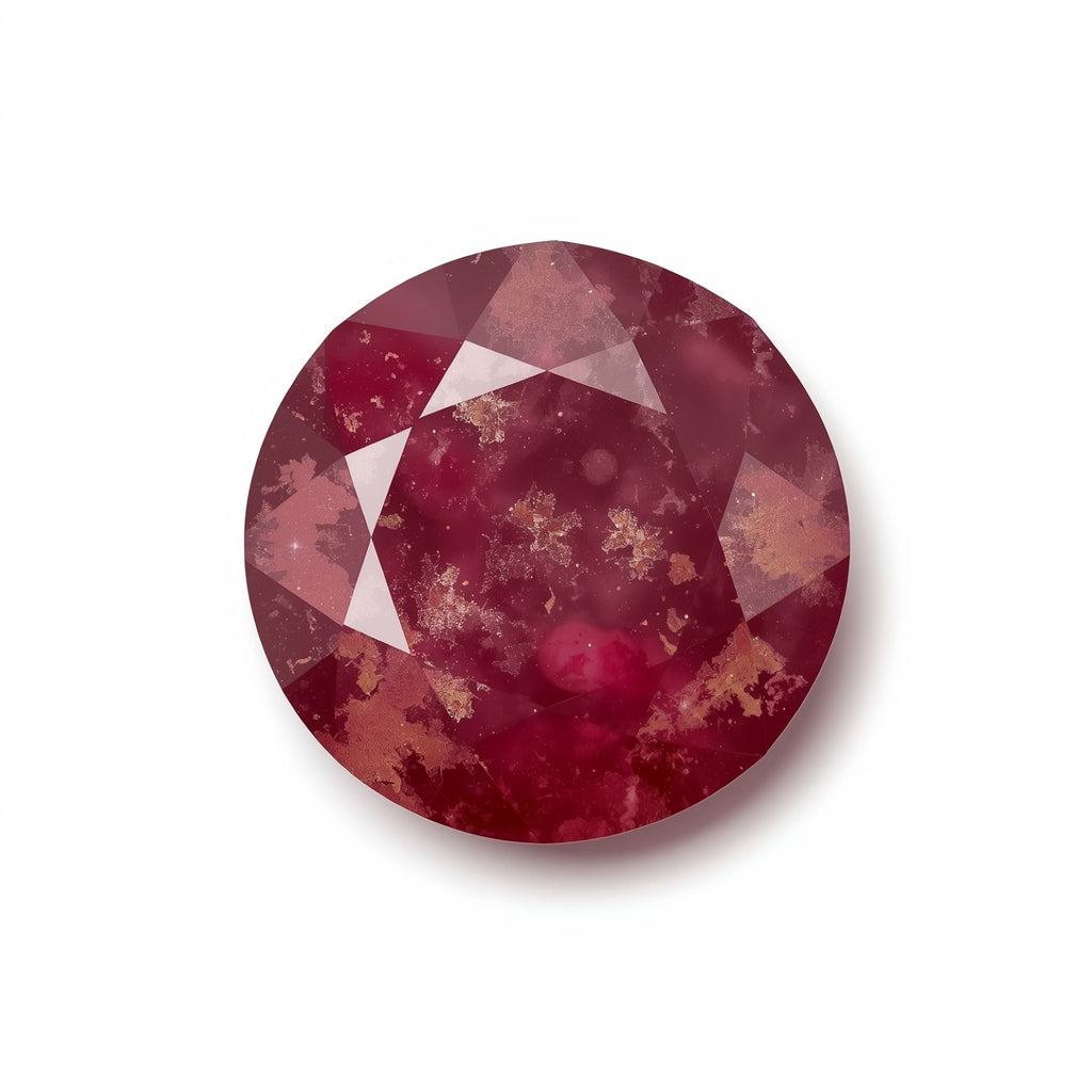 Red Jade 1PC Chunky 16x16 MM Round Faceted Red Pure Semi Precious Loose Gems