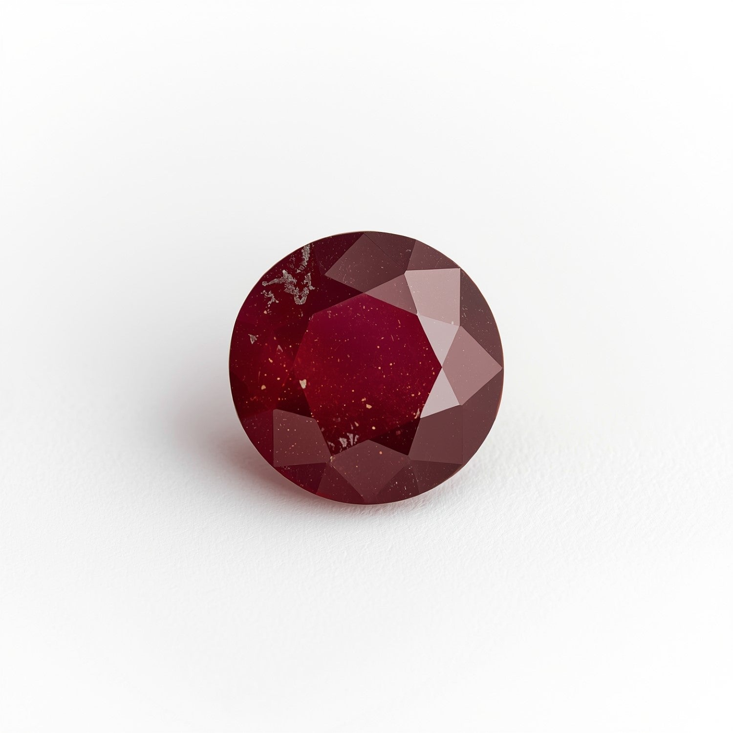 Red Jade 10PC Tiny 4x4 MM Round Faceted Red Brilliant Semi Precious Loose Gems Main image