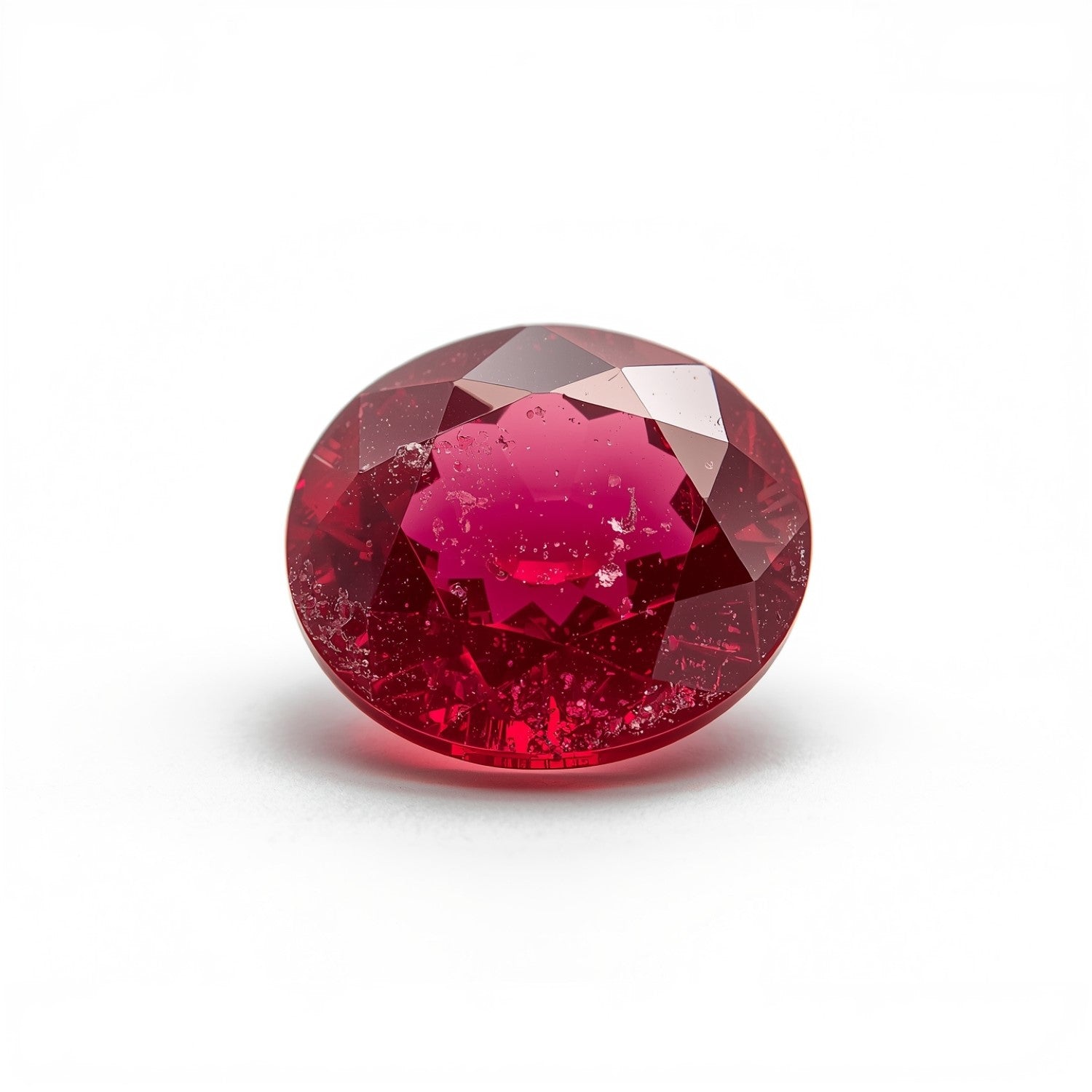 Red Jade 10PC Tiny 5x5 MM Round Faceted Red Sparkling Semi Precious Loose Gemstone Secundaire afbeelding