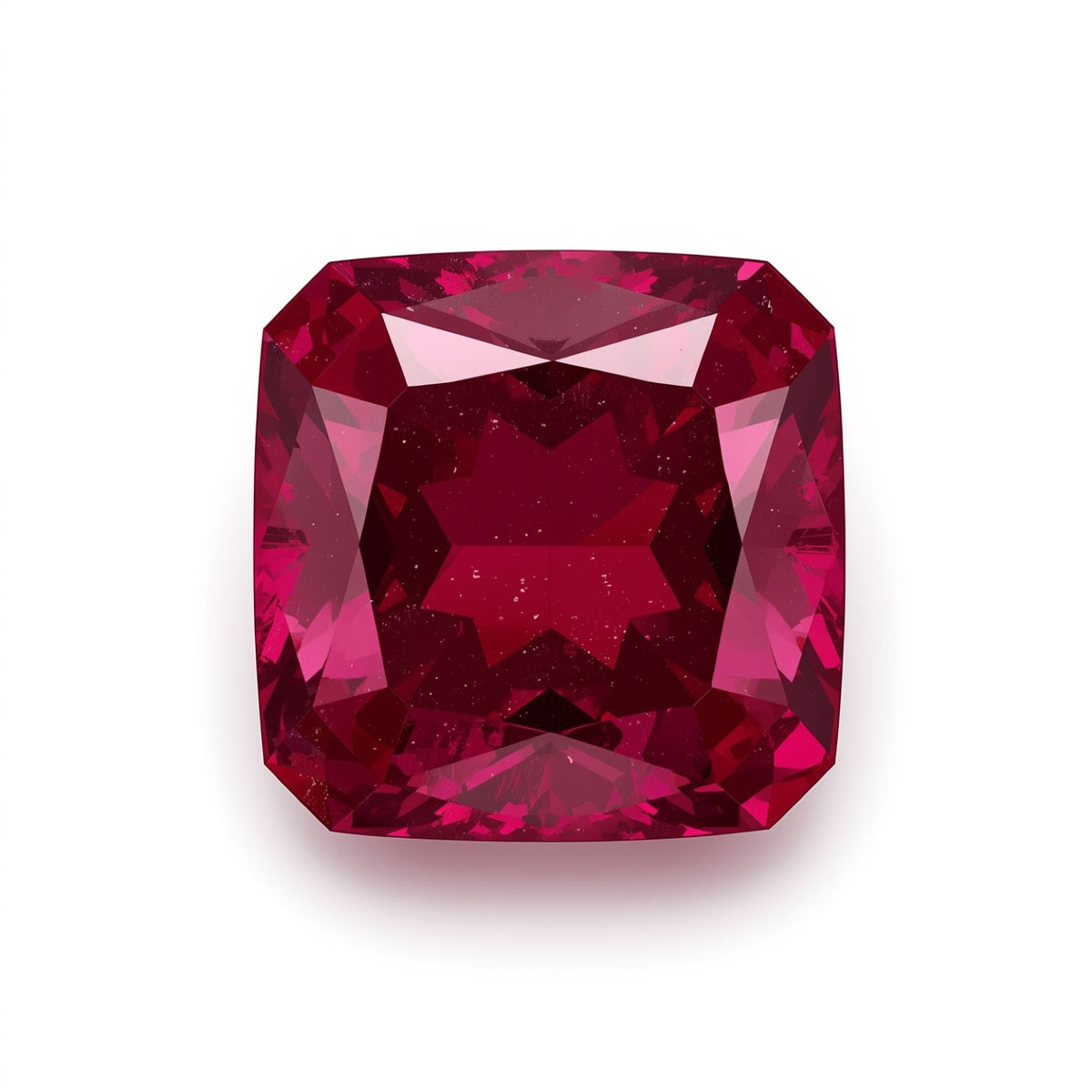 Red Jade 1PC Large 12x12 MM Square Faceted Red High-Quality Semi Precious Loose Gems