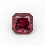 Red Jade 1PC Large 12x12 MM Square Faceted Red High-Quality Semi Precious Loose Gems