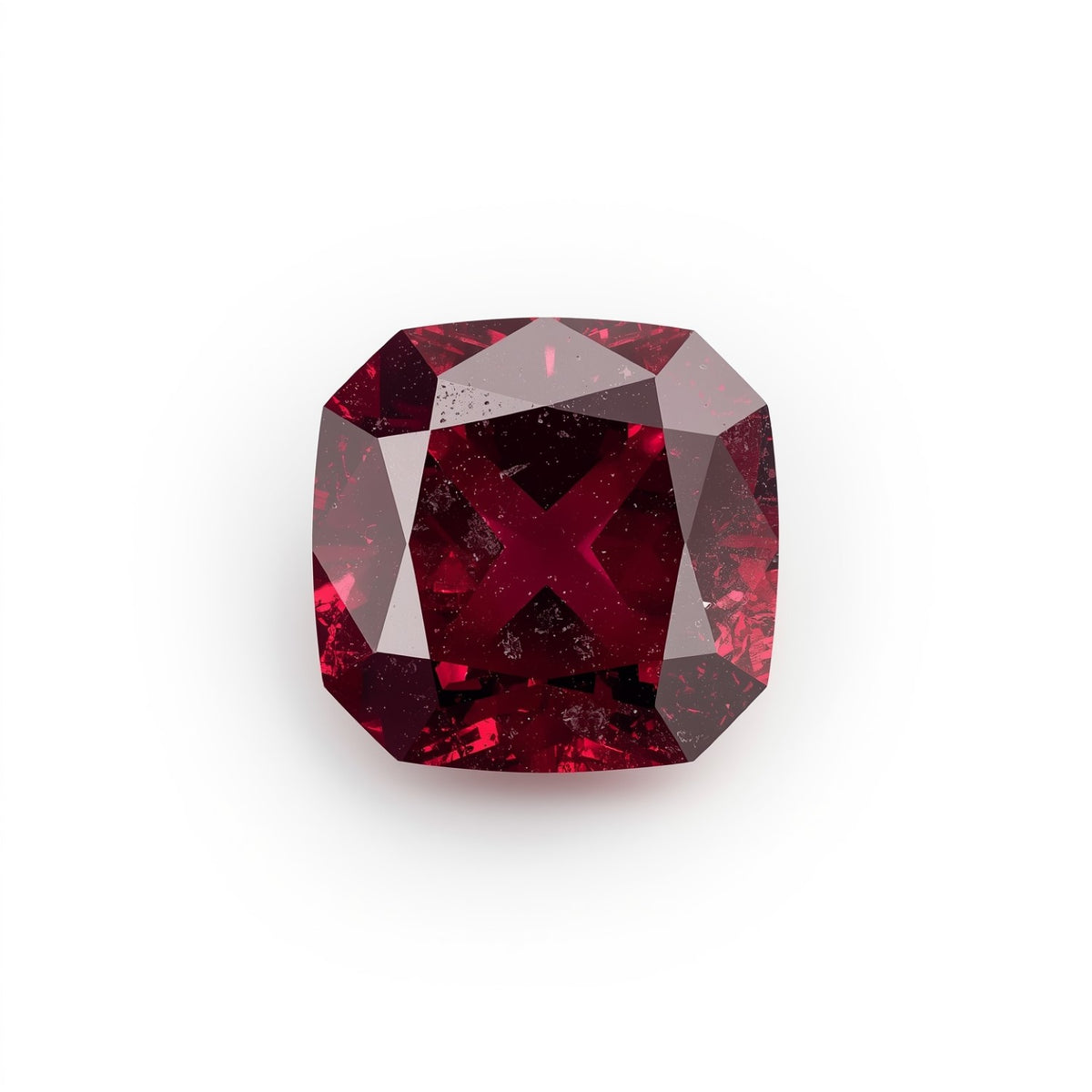 Red Jade 1PC Chunky 13x13 MM Square Faceted Red Natural Semi Precious Loose Gemstone