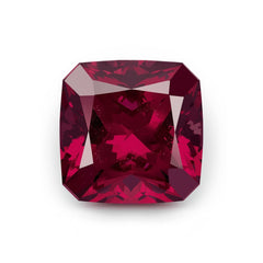 Red Jade 1PC Chunky 16x16 MM Square Faceted Red Pure Semi Precious Loose Gems