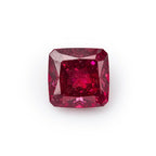 Red Jade 1PC Tiny 5x5 MM Square Faceted Red Sparkling Semi Precious Loose Gemstone