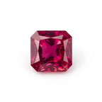 Red Jade 1PC Small 7x7 MM Square Faceted Red Splendid Semi Precious Gems