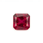 Red Jade 1PC Medium 9x9 MM Square Faceted Red Lustrous Semi Precious Loose Gemstone