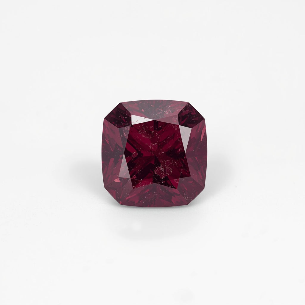 Red Jade 1PC Medium 9x9 MM Square Faceted Red Lustrous Semi Precious Loose Gemstone