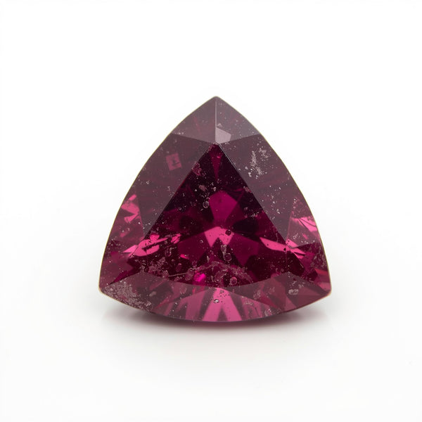 Red Jade 1PC Large 10x10 MM Triangle Faceted Red Shine Semi Precious Loose Gemstones