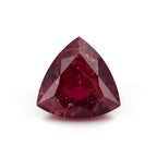 Red Jade 1PC Large 12x12 MM Triangle Faceted Red High-Quality Semi Precious Loose Gems