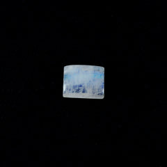 Rainbow Moonstone 1PC Large 9x11 MM Emerald Cabochon White Sparkling semi Precious Gems