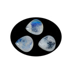 Rainbow Moonstone 1PC Large 11x11 MM Heart Cabochon White Sparkling semi Precious Loose Gemstone